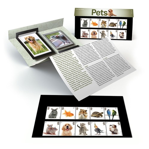 Pets stamps presentation pack - pets,