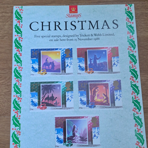 Royal mail christmas stamps - stamps, a4