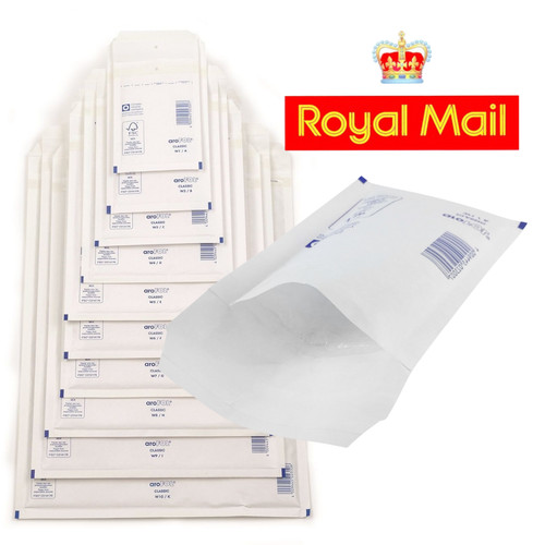 White padded bubble lined - white,
