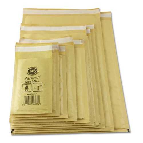 Jiffy gold bubble envelopes - gold,